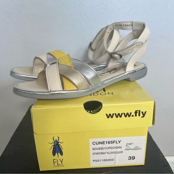 Fly London Cune165fly Leather Sandals - Picture 2 of 10